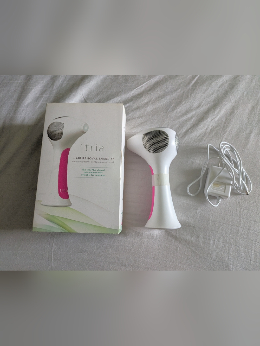 Tria Hair Removal Laser 4X In Original Box, Tested And Working With Charger
